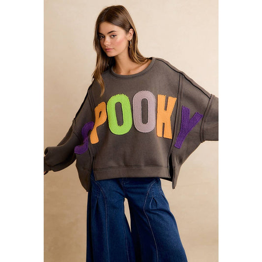 SPOOKY Chenille Sweatshirt