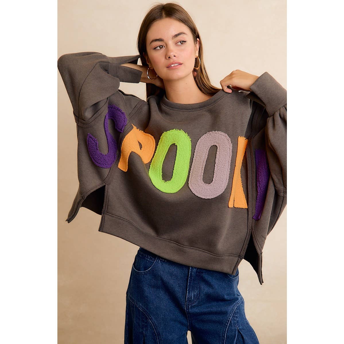 SPOOKY Chenille Sweatshirt