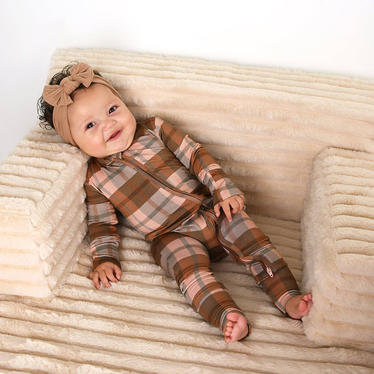 Turkey Time Bamboo Plaid Sleeper