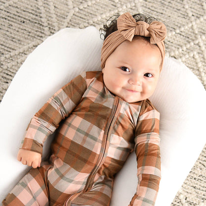 Turkey Time Bamboo Plaid Sleeper