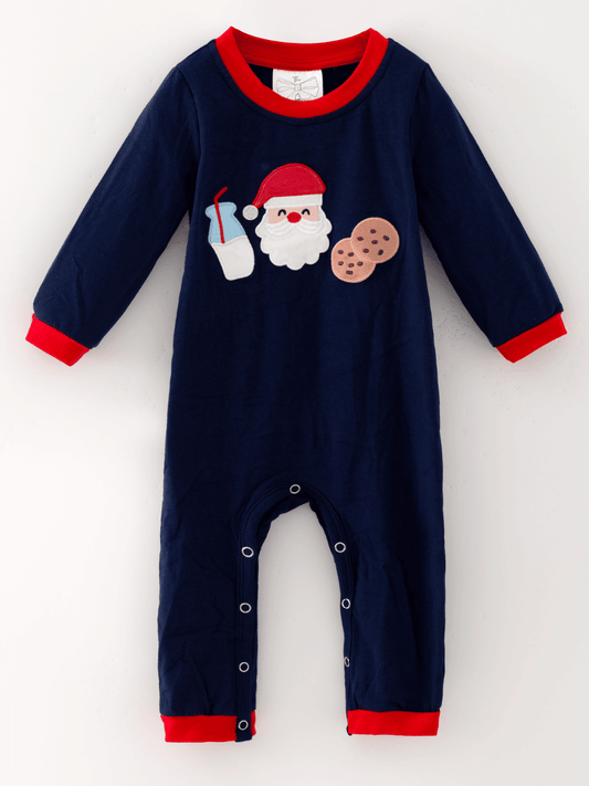 Santa Milk & Cookies Baby Romper