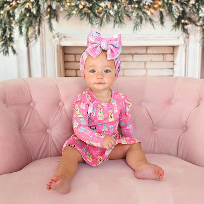 Nadia Bamboo Nutcrackers Twirl Dress Onesie