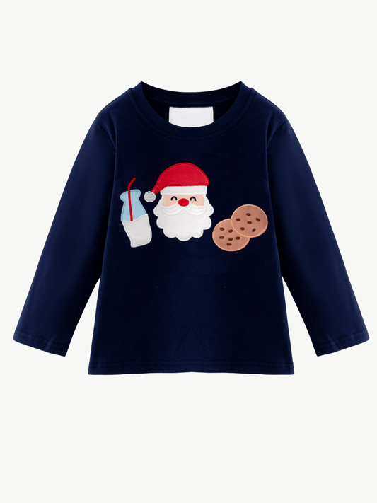 Santa Milk & Cookies Kids Shirt