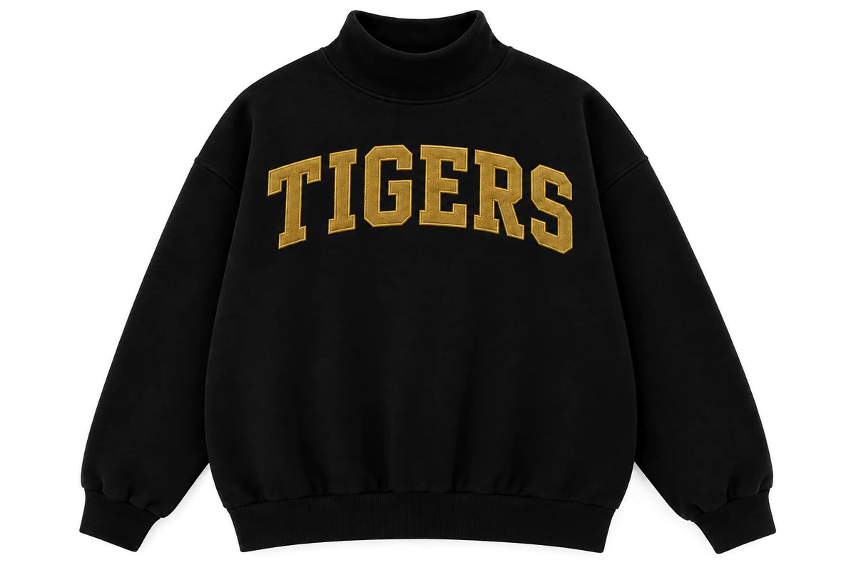 Tigers Mock Neck Sweatshirt