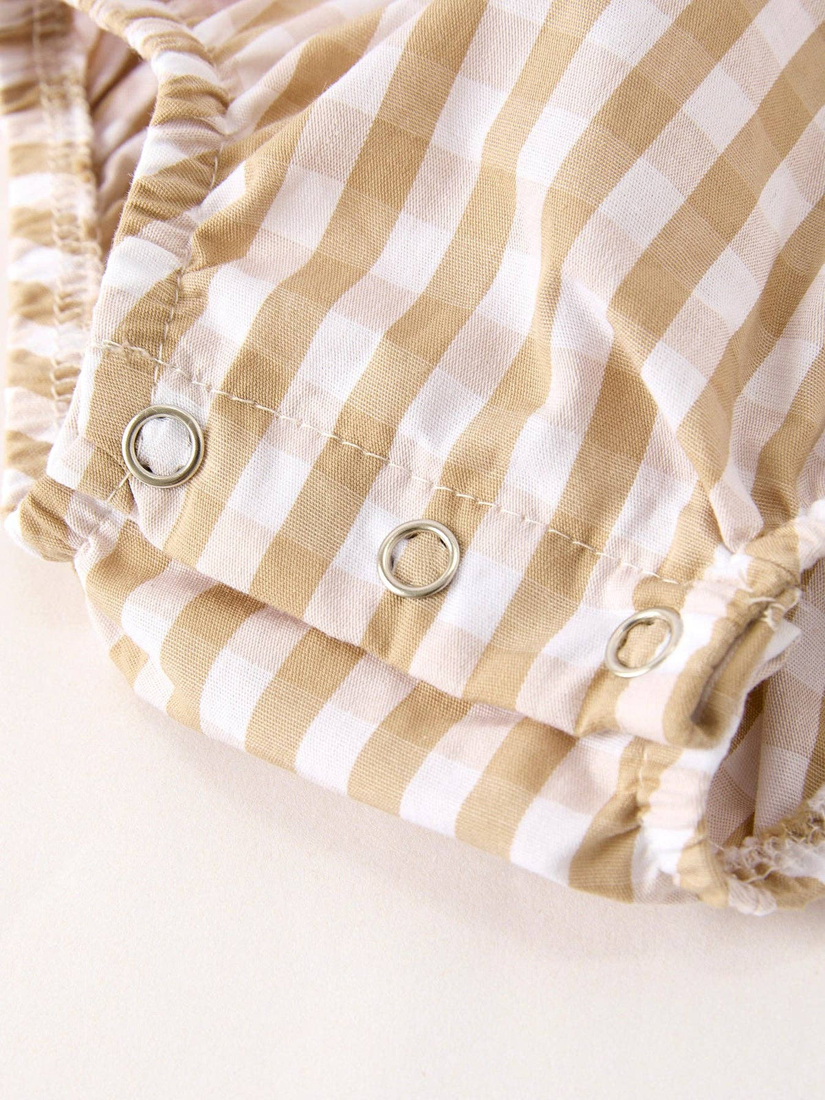 Thanksgiving Plaid Baby Girls Romper