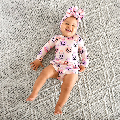 Halloween Buckets Bamboo Twirl Dress Onesie