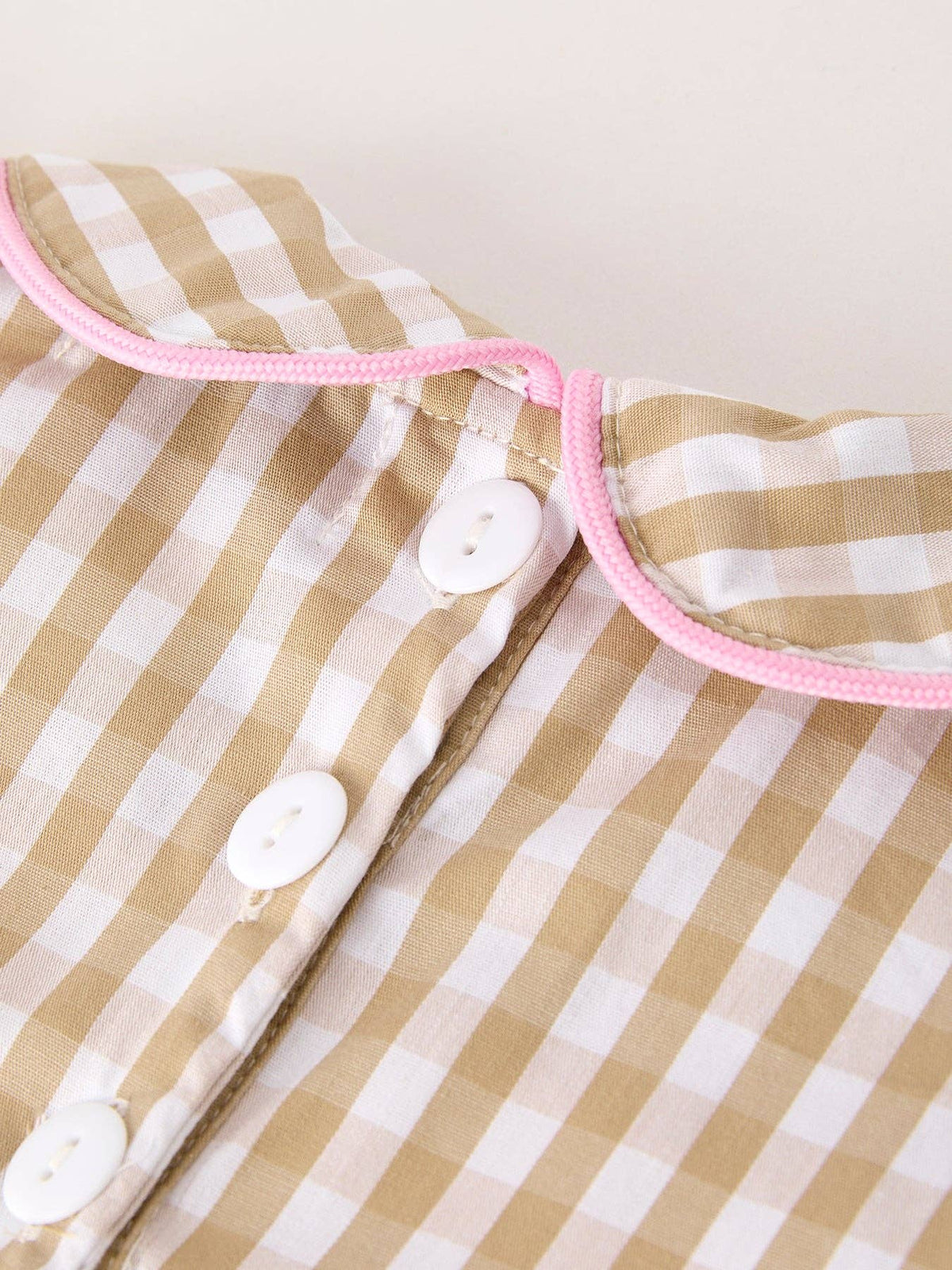 Thanksgiving Plaid Baby Girls Romper