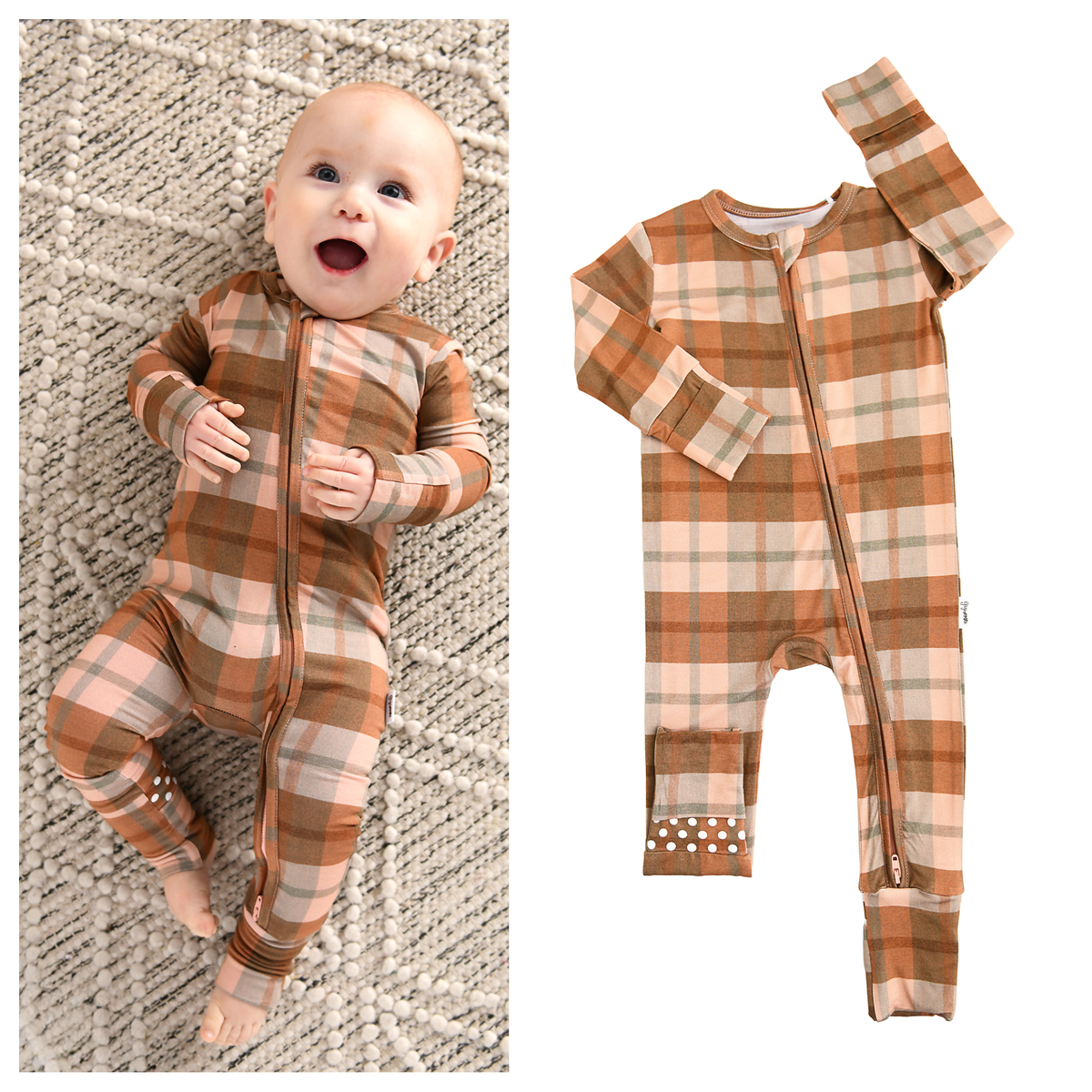 Turkey Time Bamboo Plaid Sleeper