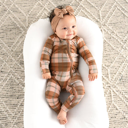 Turkey Time Bamboo Plaid Sleeper