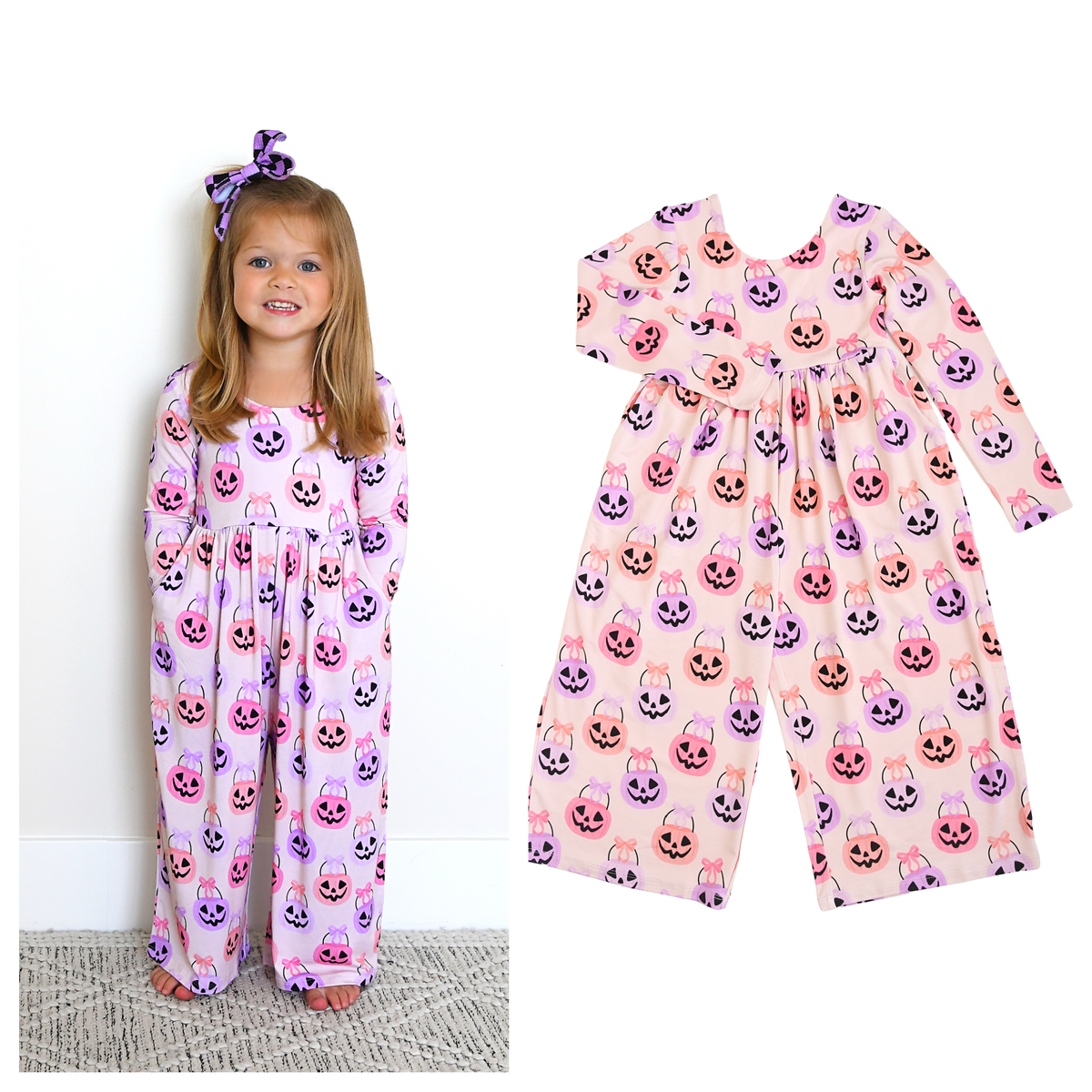 Halloween Buckets Bamboo Romper