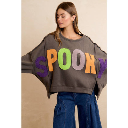 SPOOKY Chenille Sweatshirt