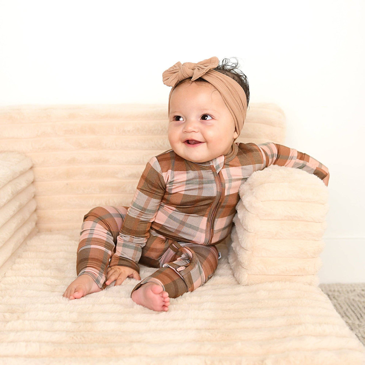 Turkey Time Bamboo Plaid Sleeper